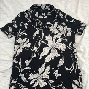 Express Black and White Dress Shirt